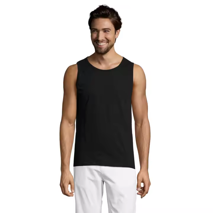 Camiseta sin mangas de algodón modelo Justin - tallas hasta 5XL - 1