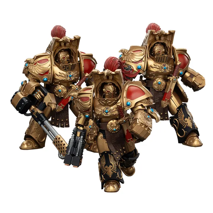 JOYTOY 1/18 figura de acción The Horus Heresy Legio Custodes Aquilon Terminator Squad (3 unids/set) - 1