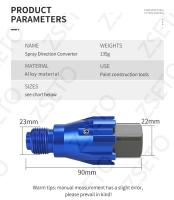Accesorio Universal para Pistola de Pulverización Sin Aire Rotación de 360 Grados - details 9