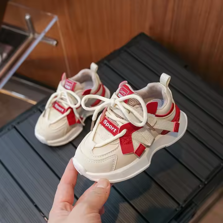 Zapatillas de correr transpirables para niños y niñas, zapatos informales cómodos, resistentes al desgaste, a prueba de suciedad, primavera y otoño, 2024 - 1