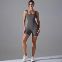Body sin mangas para mujer, ropa elástica de una pieza, ropa de gimnasio, ropa deportiva - details 59