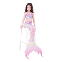 Traje de baño para niños Traje de sirena para niña Traje de actuación de cola de sirena de princesa de sirena - details 1