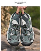 Sandalias de verano para hombre, sandalias de playa transpirables, sandalias de senderismo al aire libre, sandalias informales de cuero con punta cerrada para caminar - details 16