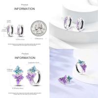 Pendientes colgantes de trébol de la suerte para mujer, plata pura, piedra Original, circón, herradura, verde de cuatro hojas, joyería de fiesta - details 7