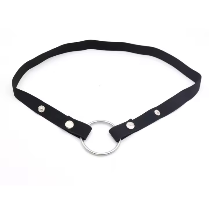 Jaula de castidad para hombre, dispositivo Anti-apagado, banda elástica, cinturón auxiliar, solo anillo ajustable, ropa interior, cuerda Les, anillos de escroto, Juguetes sexuales - 1
