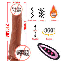 Masturbador eléctrico oscilante, estiramiento, calefacción, control remoto inalámbrico con carne suave y pene postizo, automático - details 0