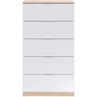 Dormitorio Auxiliar Color Blanco Y Roble Sinfonier Estilo Moderno 110x60x40 Cm - details 4