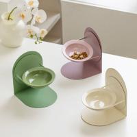 Cuenco de cerámica antivómitos para gatos, cuenco de agua elevado inclinado antideslizante con soporte magnético, protección para el cuello - details 11