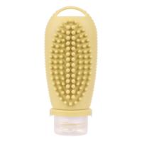 Botella recargable de silicona para viaje, cepillo de limpieza Facial, botellas portátiles para champú, loción, cosméticos, contenedores G - details 0