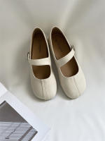 Francés de fondo plano cabeza redonda boca poco profunda solo zapatos nuevo temperamento retro desplazamiento noche Mary Jane zapatos zapatos de mujer - details 22