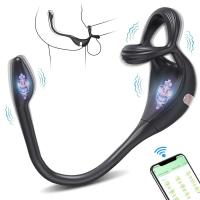Leten App Control estimulador de mancha vibratoria con Mini masajeador de próstata juguetes sexuales para hombres parejas anillo Anal Butt Plug - details 0