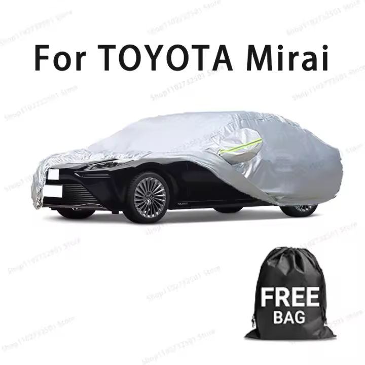 Funda de coche para TOYOTA Mirai, funda completa, impermeable, protección solar, resistente a los arañazos, accesorios para coches, color plateado - 1
