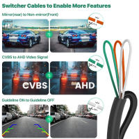 Cámara de visión trasera de marcha atrás para coche, lente ajustable de 1080 °, para SUV, RV, remolque, Camper, con pauta AHD 170 P - details 10