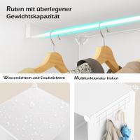 Armario Modular Portátil de 20 Compartimentos Guardarropa para Dormitorio con Barra para Colgar Ropa Compartimentos Más Profundos Aptos para Perchas - details 6