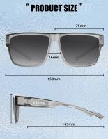 KAPVOE Gafas de Sol Cuadradas Polarizadas Ajuste para Ciclismo Photochromáticas UV400 - details 12