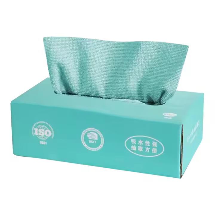 20 unids/caja Toalla de microfibra absorbente paño de limpieza de cocina trapos de aceite antiadherentes servilletas vajilla toallas de limpieza del hogar - 1