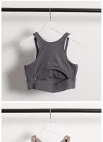 Camisola de compresión para entrenamiento de gimnasia para mujer, sujetador deportivo Sexy con tirantes cruzados para Fitness y Yoga con almohadilla extraíble, novedad de 2024 - details 16