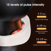 Dispositivo de masaje TENS para cuello y hombros, masajeador muscular de compresión caliente de 6 pulsos, tratamiento de relajación de Espondilosis Cervical - details 16