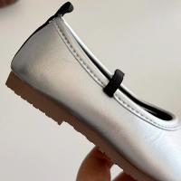 Zapatos de cuero para niñas, calzado de estilo coreano, suela suave, Color sólido, informal, versátil, elegante, Otoño, 2024 - details 12