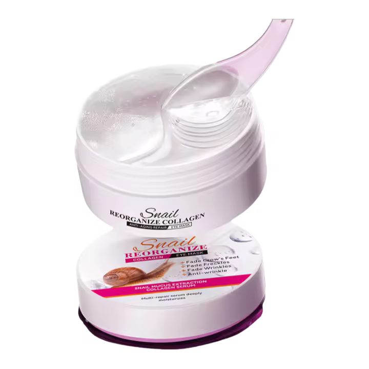 60 uds mascarilla de colágeno para ojos de Caracol antiojeras bolsas para ojos parches humectantes reafirmantes para ojos belleza ojos productos para el cuidado de la piel - 1