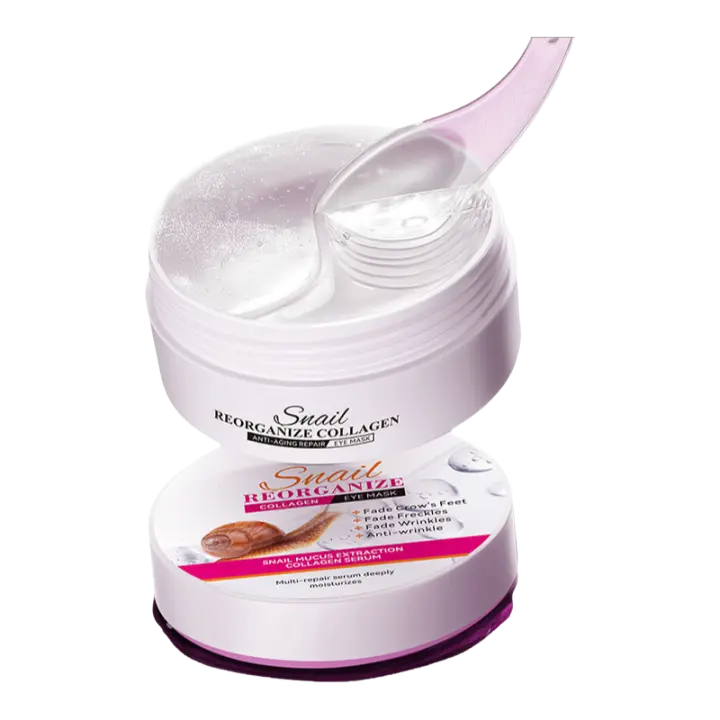 60 uds mascarilla de colágeno para ojos de Caracol antiojeras bolsas para ojos parches humectantes reafirmantes para ojos belleza ojos productos para el cuidado de la piel - 1