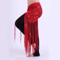 Ropa de baile de mezclilla hecha a mano para mujer, borla, cinturón de crochet triangular, danza del vientre, pañuelo de cadera ENCE - details 0