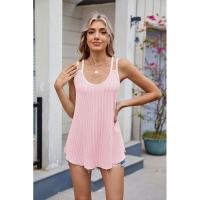 BUNO-2025 Chaleco holgado informal para mujer, camisas sin mangas para playa de verano, blusas sin mangas para mujer, Tops sin espalda a la moda, Jersey liso - details 28