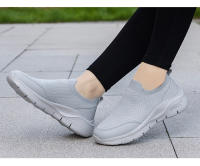 Calcetines elásticos de gran tamaño, zapatillas de deporte perezosas de malla tejida con mosca de verano de corte bajo, zapatos deportivos informales de un pie para hombre - details 14