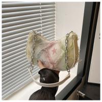 Bolso de mezclilla con gradiente de moda para mujer, bolso de hombro de gran capacidad con estrella, bolso ligero con cremallera, bolso de moda - details 3