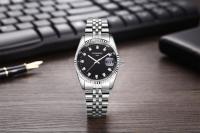 Reloj de pulsera con calendario y pulsera de acero inoxidable - details 6