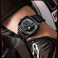 Reloj NIBOSI cuadrado de lujo de primera calidad, resistente al agua, luminoso, de marca, deportivo, de cuero, para Hombre, Reloj de pulsera de cuarzo, Reloj para Hombre - details 4