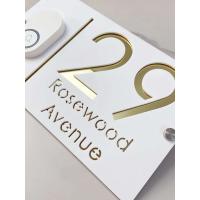 Placa de Dirección de Casa Moderna de Acrílico Gris Brillante Personalizada para Decoración de Pared Ideal para Meubles y Hardware - details 28
