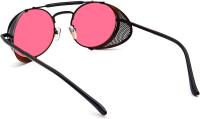 Gafas de Sol Steampunk Estilo Redondas Vintage Polarizadas Retro Gafas UV400 Protección Marco de Metal - details 11