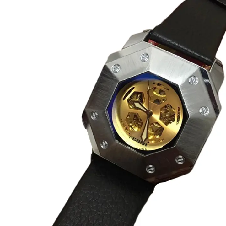 Reloj Mecánico Automático DUGARY Diseño de Fútbol Hueco Resistente al Agua Luminoso - 1