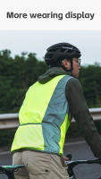 ROCKBROS-chaleco reflectante para ciclismo, chaleco de seguridad con ventilación de malla, transpirable, sin mangas - details 11