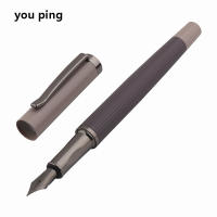 Pluma estilográfica de Metal de colores grises 3775 de lujo, suministros de papelería escolar para estudiantes de oficina financiera, bolígrafos de tinta - details 3