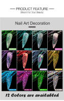 NAILWIND-seda fluorescente para decoración de uñas, purpurina, diamantes de imitación brillantes, accesorios de decoración de uñas falsas, herramienta - details 4