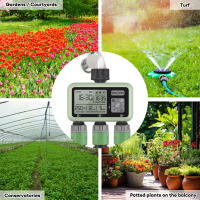 Regadera inteligente con control remoto, dispositivo automático de 3 válvulas, Digital, para jardín, flores - details 11