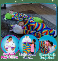 Saco de dormir de dibujos animados para niños y niñas, saco de dormir con almohada de felpa, cálido, Animal, regalo de Navidad - details 2