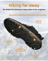 Zapatillas de deporte de alta calidad para hombre, zapatos informales de cuero para hombre, calzado deportivo Retro transpirable para caminar, zapatillas de senderismo al aire libre - details 3