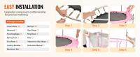 SucceBuy Trampolín para niños de 55 pulgadas, mini trampolín para niños pequeños de 4,6 pies para interiores y exteriores con red de seguridad y aro de baloncesto - details 4