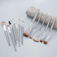 Cangzhou juego completo de 14 pinceles de maquillaje por primera vez, juego de pinceles de rubor en polvo suelto para cabello suave, pincel de sombra de ojos y nariz transfronterizo, herramientas de belleza - details 10