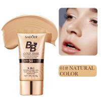 40g SPF50 + crema líquida de protección solar de caracol dorado, maquillaje BB, Base facial correctora blanqueadora, crema resistente al agua V3J1 - details 5