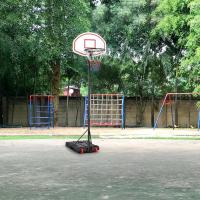 Baloncesto para Exteriores/Interiores Altura Ajustable 73 x 73,5 x (196-251) cm Tableros de Baloncesto con Ruedas para Niños y Adultos - details 10