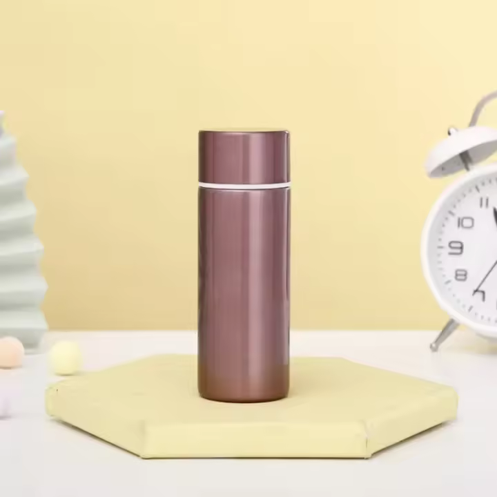 Mini termo portátil de acero inoxidable, botella de agua para bebidas, taza pequeña de café, 120ml - 1