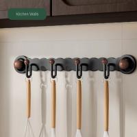 Gancho trasero para puerta con soporte de carga fuerte, ventosa creativa para ahorrar espacio, gancho para baño, montaje en pared sin perforación - details 9
