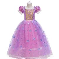 Vestido de fiesta de cumpleaños de princesa púrpura para niñas pequeñas, disfraz de Halloween, Pascua, carvinal, vestido de fiesta de vacaciones para niñas - details 5