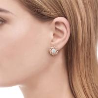 Pendientes de Moissanita de Plata Esterlina 925 Diseño de Nudo de Amor de 2 Quilates - details 9