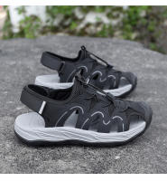 Sandalias de Cuero de Vaca Casuales de Gran Tamaño Zapatos de Playa de Verano para Hombres - details 19