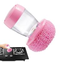 Cepillo dispensador recargable para limpieza de platos, dispositivo portátil para lavar platos, dispensador de jabón líquido - details 5